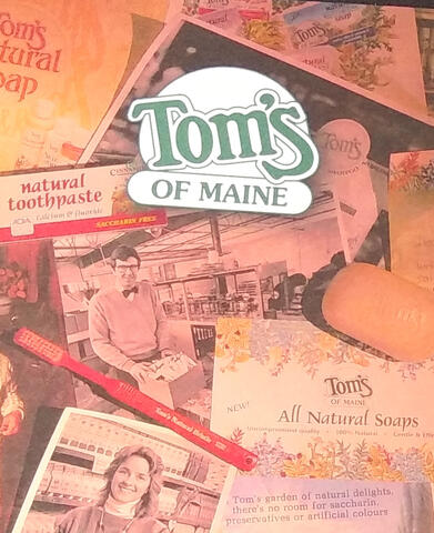 Tom's of Maine annual reports pre-press, 3 years